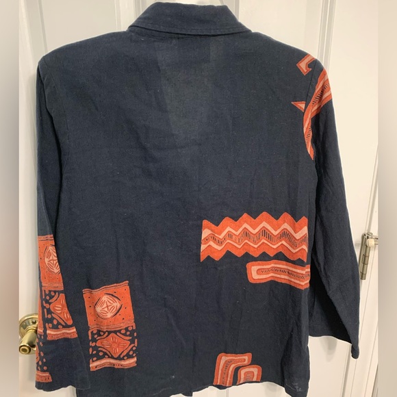 Vintage Shopping with Anthony Small Lightweight Tribal Cotton Jacket - Picture 5 of 7